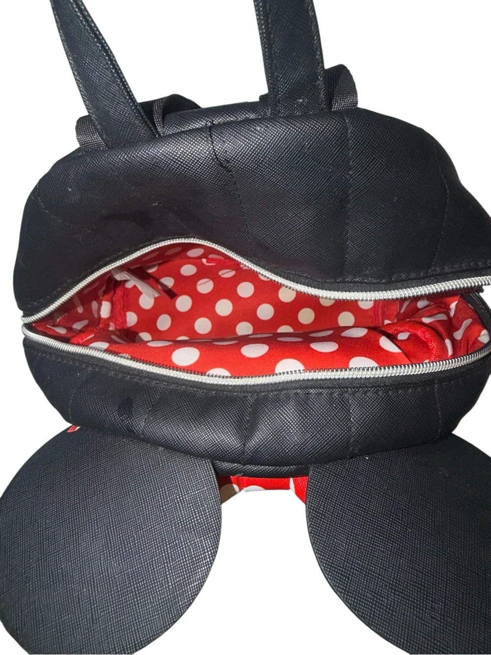 Disney Black Mini Backpack with Red Polka Dot Bow and Ears